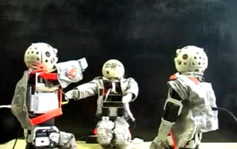 Tone-deaf robots teach each other to sing, passionately butcher a Happy Birthday rendition Tone-deaf robots teach each other to sing, passionately butcher a Happy Birthday rendition